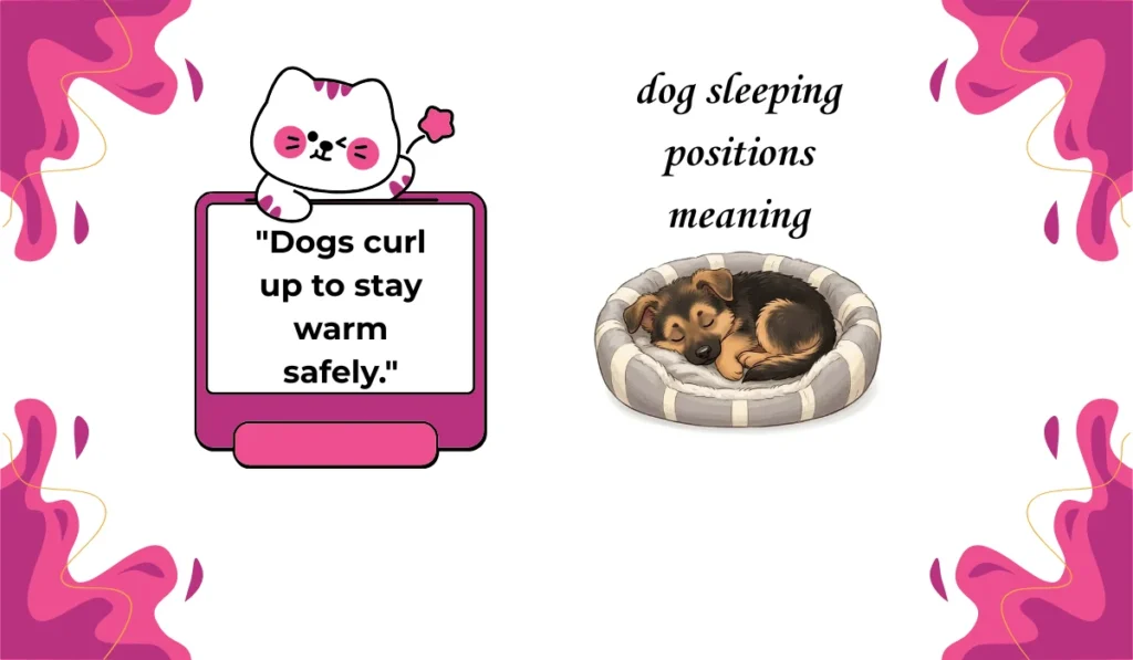dog sleeping positions meaning
