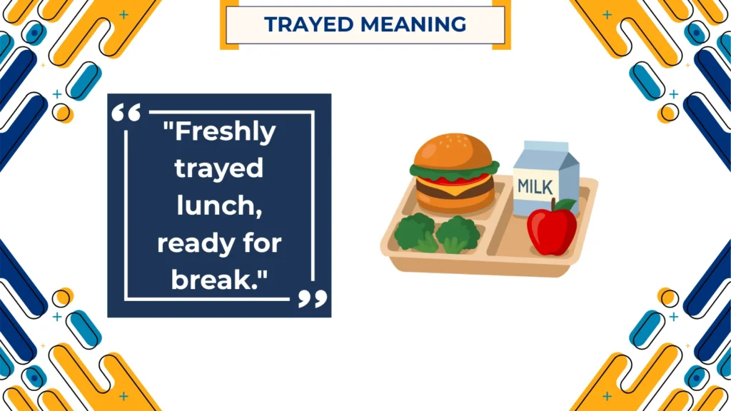 trayed meaning