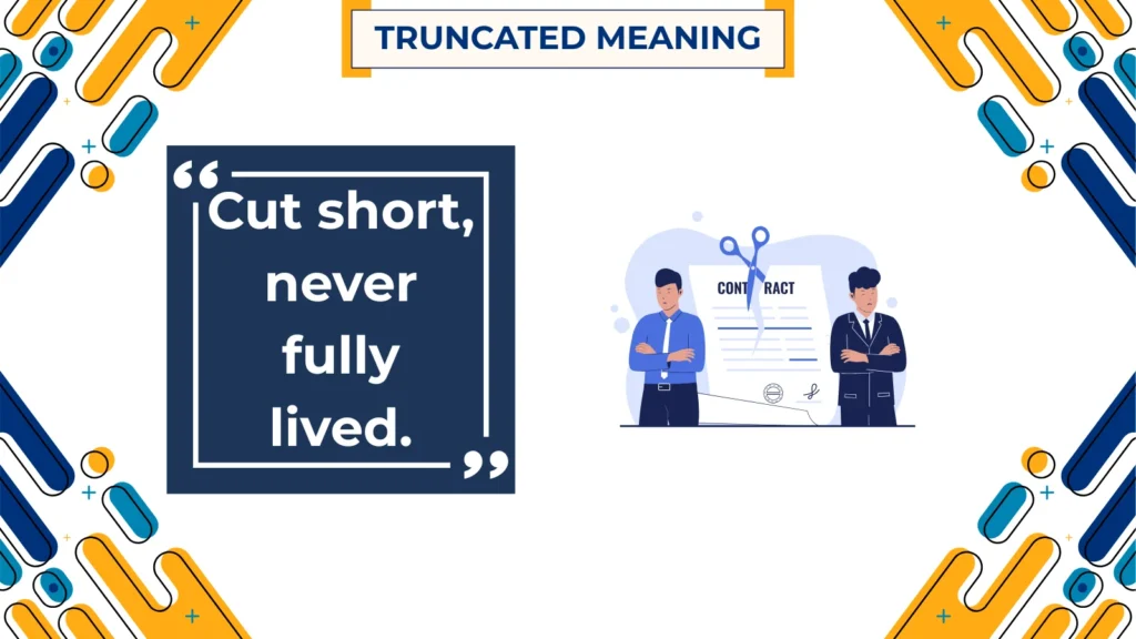 truncated meaning